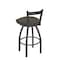 Holland Bar Stool Co 25" Low Back Swivel Counter Stool, Pewter Finish, Graph Chalice Seat 82125PW019 - alternate 4
